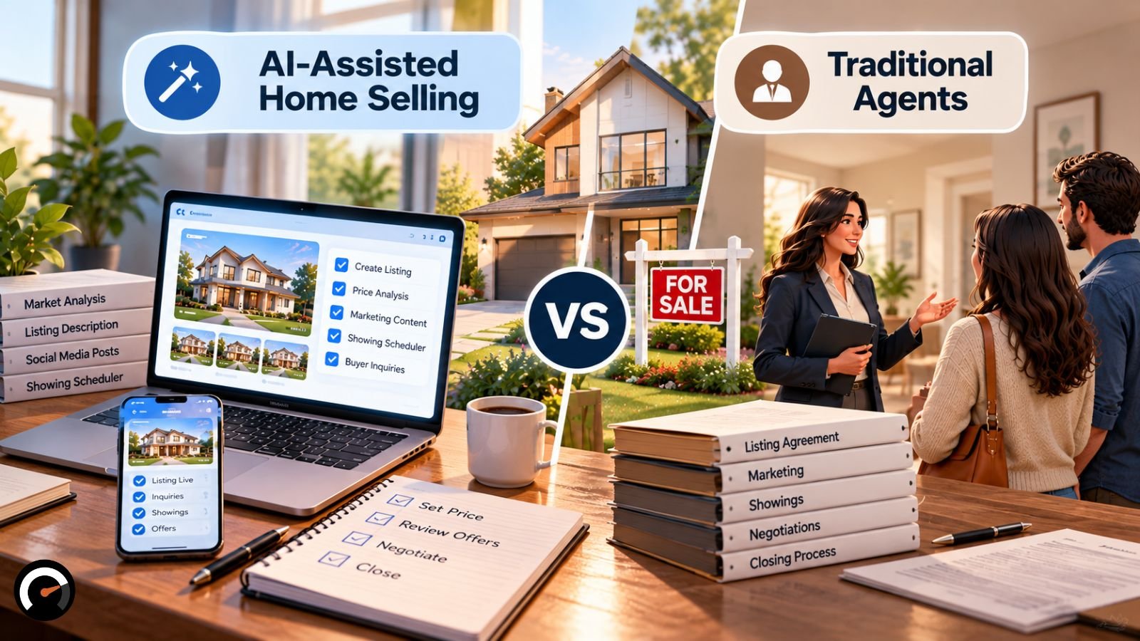 AI-Assisted Home Selling vs. Traditional Agents