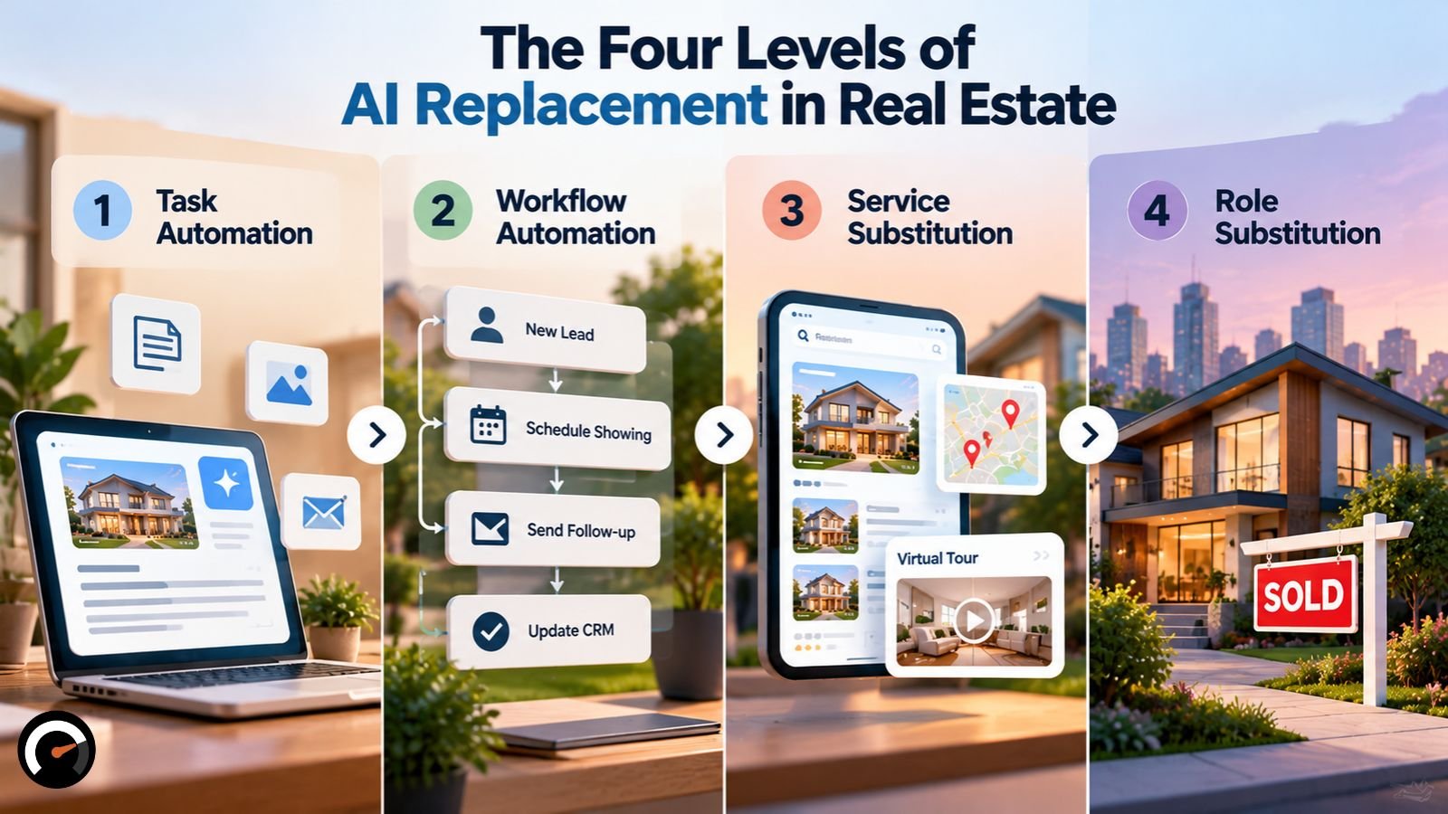The Four Levels of AI Replacement in Real Estate